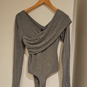 Elegant Gray Women's Top